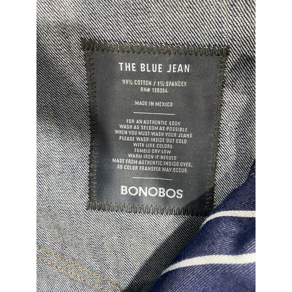 Bonobos Jeans Mens 33x30 (Fits 32x29) Denim The Blue Jean Classic Pants - Picture 7 of 11